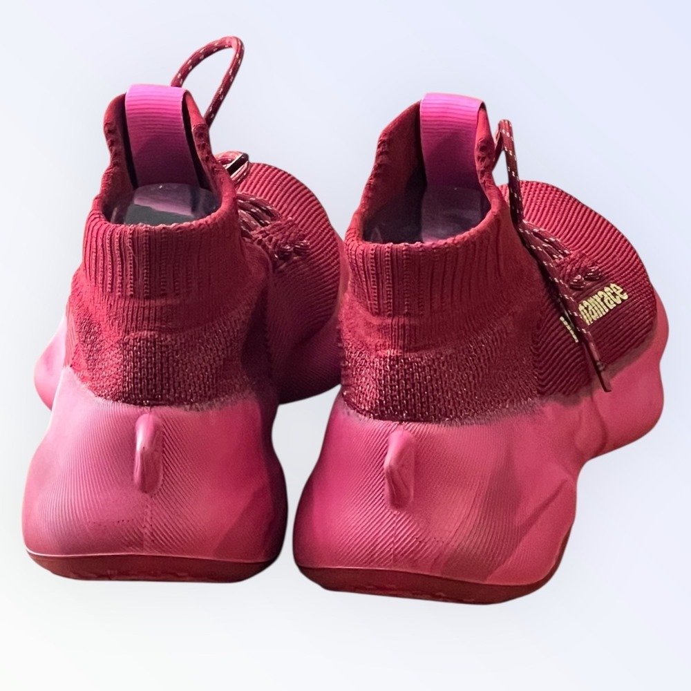 Adidas Pharrell Williams Humanrace Burgundy Knit Sneakers Men's Size 12 GW4879 - Picture 7 of 16